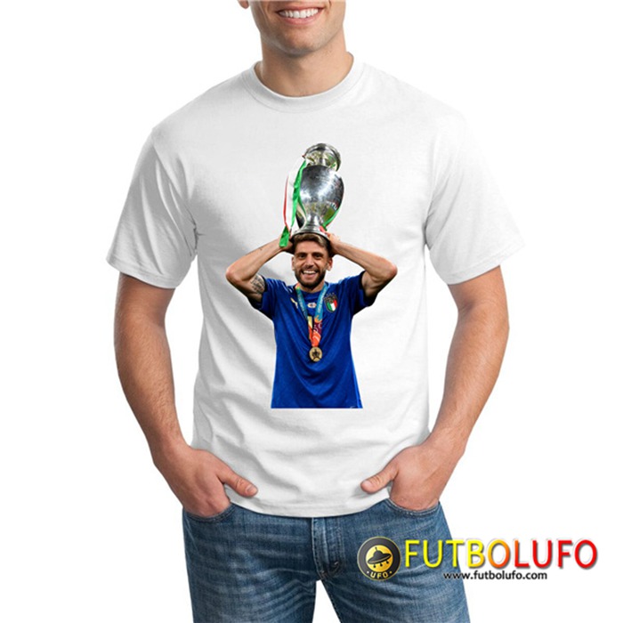 Camiseta Entrenamiento Italia UEFA Euro 2020 Champions Blanca - GXHTS14