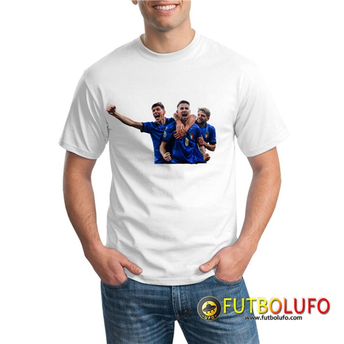 Camiseta Entrenamiento Italia UEFA Euro 2020 Champions Blanca - GXHTS16