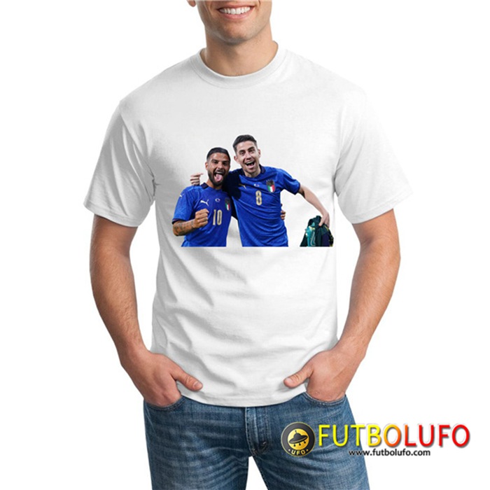 Camiseta Entrenamiento Italia UEFA Euro 2020 Champions Blanca - GXHTS17
