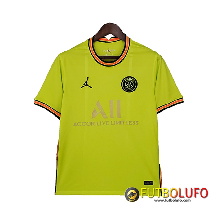 Camiseta Futbol Jordan PSG Amarillo 2021/2022