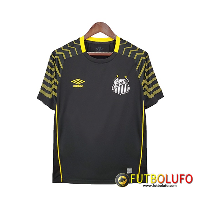 Camiseta Futbol Santos Portero Negro 2021/2022