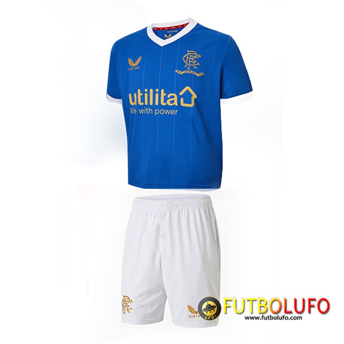 Camiseta Futbol Rangers FC Niños Titular 2021/2022