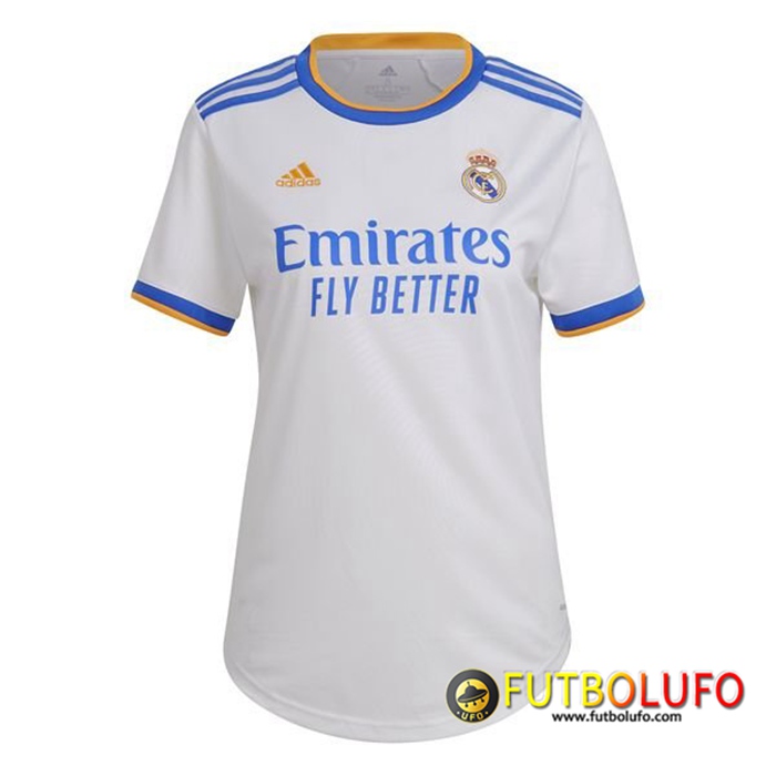 Camiseta Futbol Real Madrid Mujer Titular 2021/2022