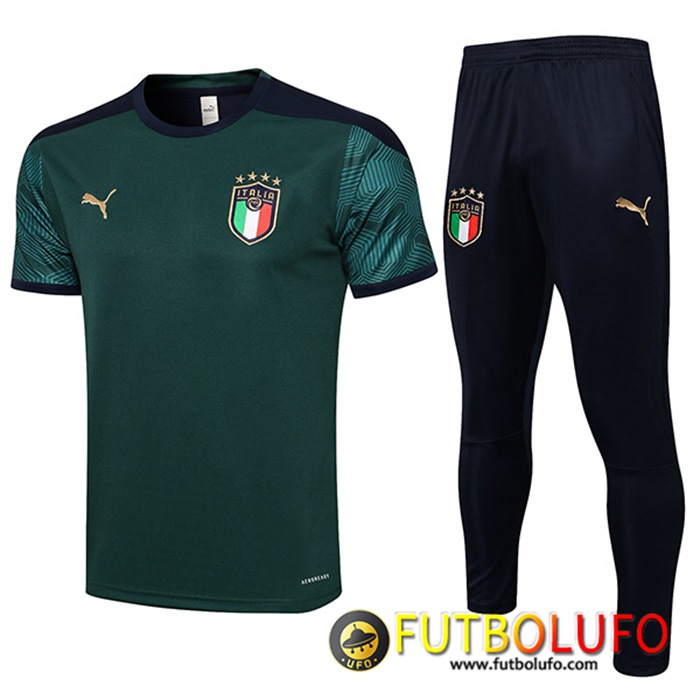 Camiseta Polo Italia + Pantalones Verde 2021/2022