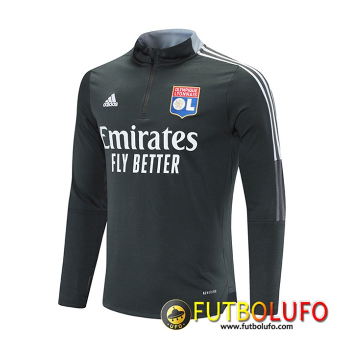Sudadera De Entrenamiento Lyon OL Gris 2021/2022