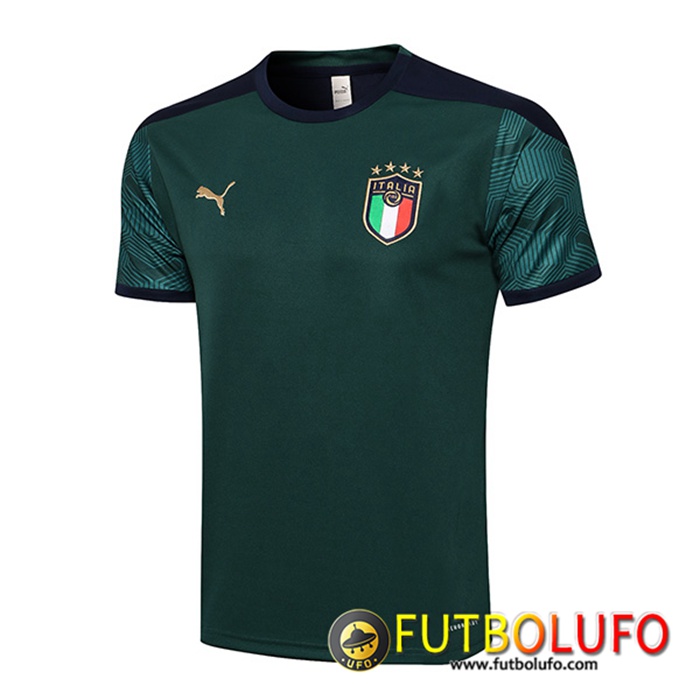 Camiseta Polo Italia Verde 2021/2022