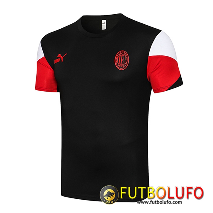 Camiseta Entrenamiento AC Milan Negro/Rojo 2021/2022