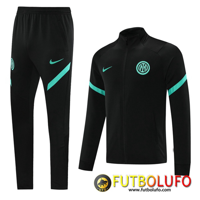 Chandal Equipos De Futbol - Chaqueta Inter Milan Negro 2021/2022 -1