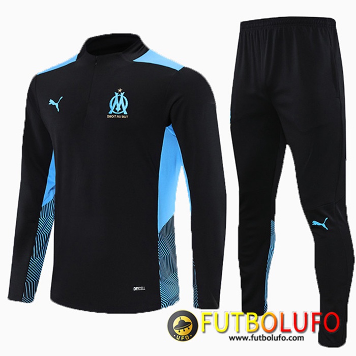 Chandal Equipos De Futbol Marsella OM Niños Negro 2021/2022