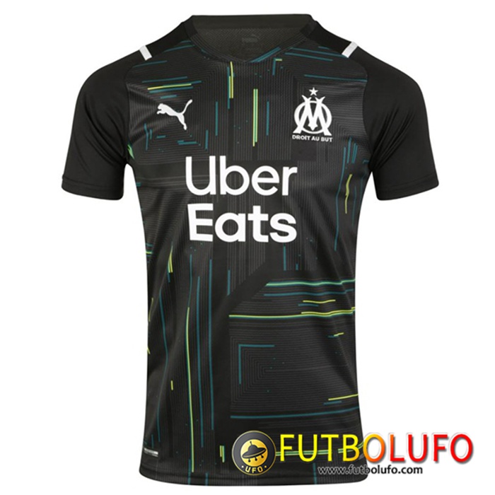 Camiseta Futbol Marsella OM Portero Negro 2021/2022