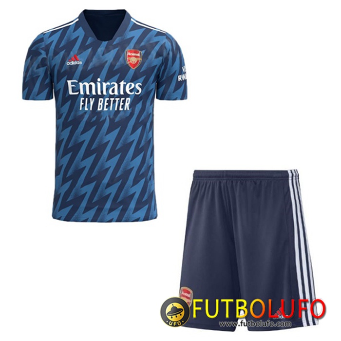 Camiseta Futbol Arsenal Niños Tercero 2021/2022