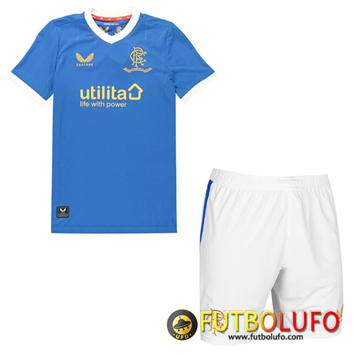 Camiseta Futbol Rangers FC Niños Titular 2021/2022