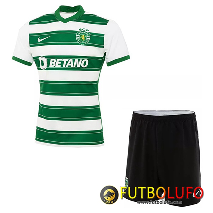 Camiseta Futbol Sporting Niños Titular 2021/2022