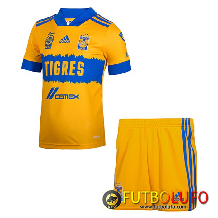 Camiseta Futbol Tigres UANL Niños Titular 2021/2022