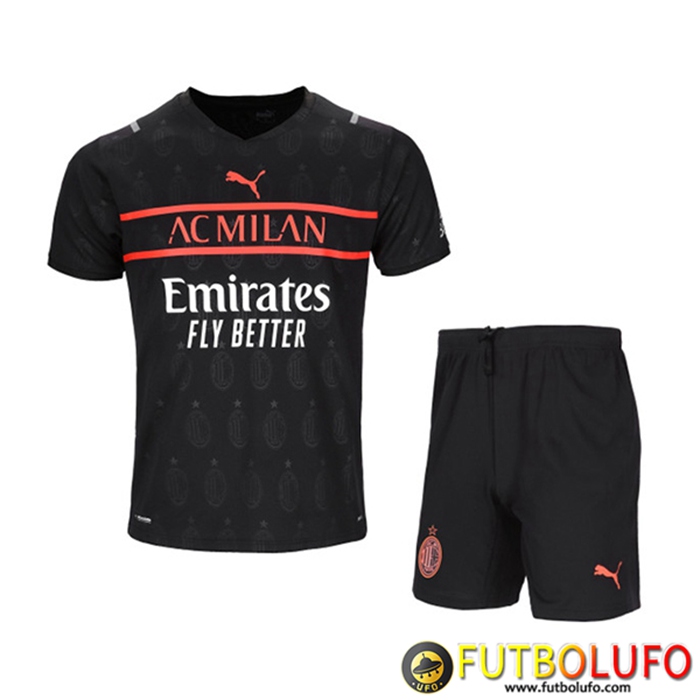 Camiseta Futbol AC Milan Ninos Tercero 2021/2022