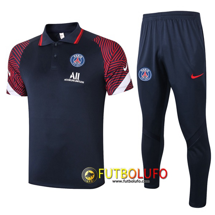 Polo Equipos De Futbol Paris PSG + Pantalones Azul 2020/2021