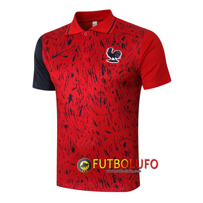 Camiseta Polo Futbol Francia Rojo 2020/2021