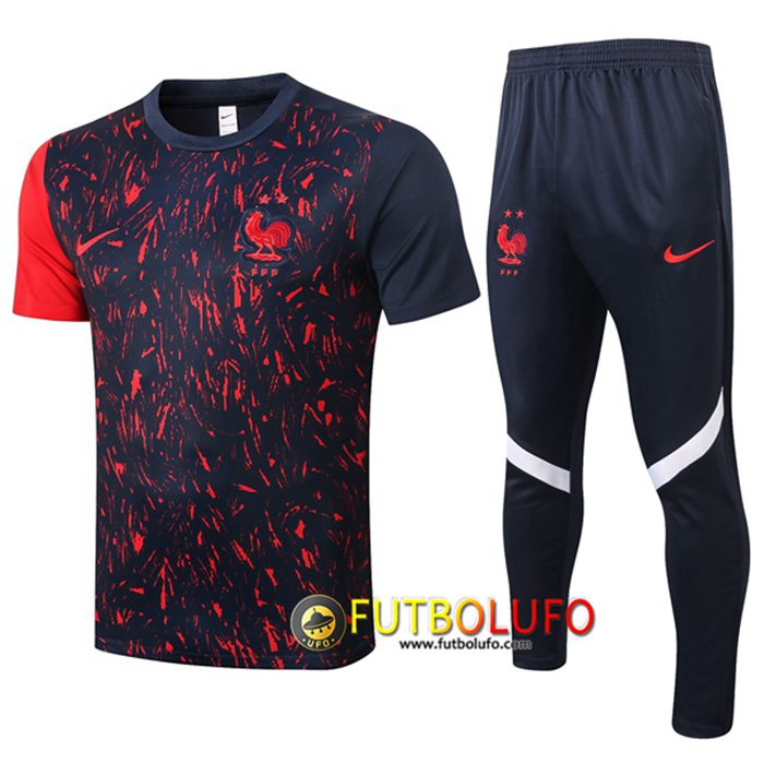 Camiseta Equipos Entrenamiento Francia + Pantalones Negro 2020/2021