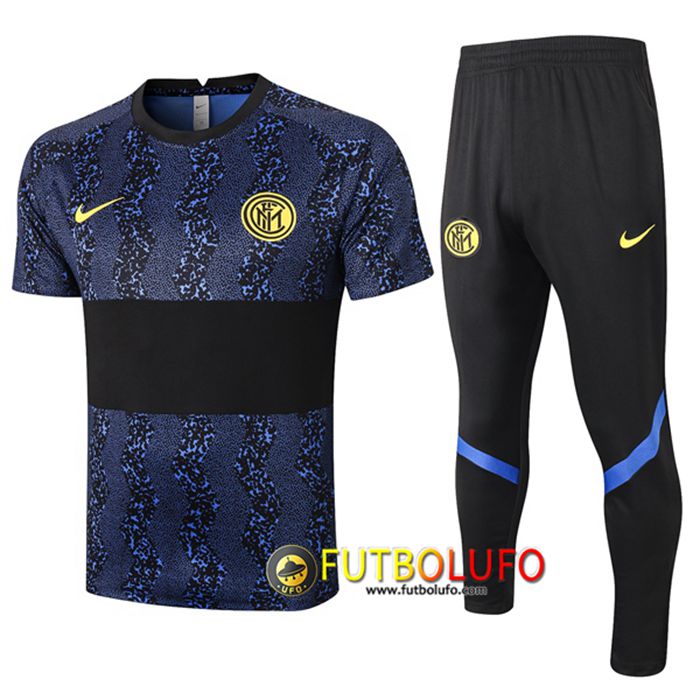 Camiseta Equipos Entrenamiento Inter Milan + Pantalones Negro 2020/2021