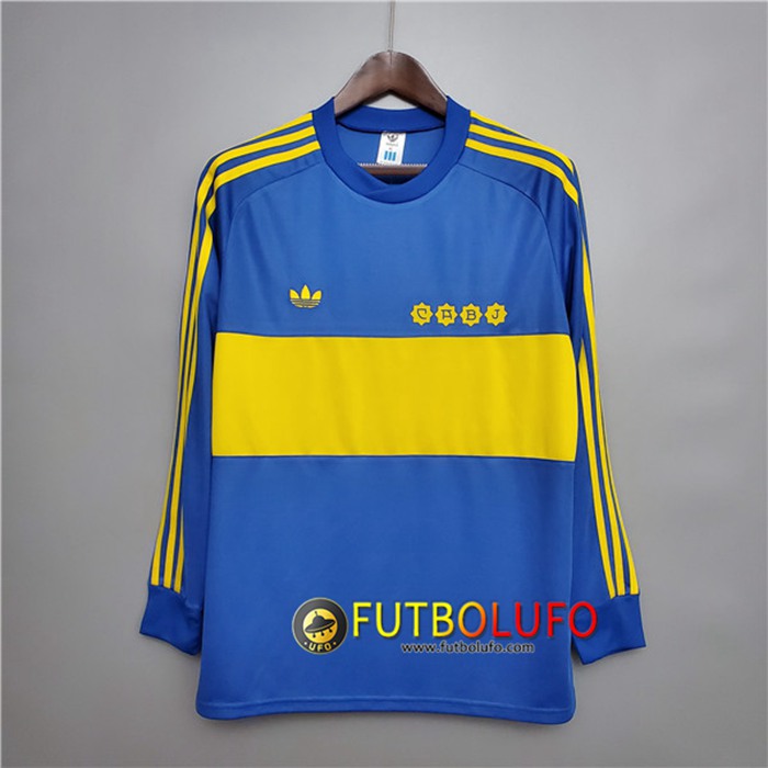 Camiseta Boca Juniors Retro Manga Larga Titular 1981
