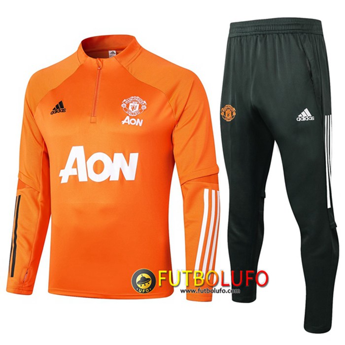 Venta Online De Chandal Equipos De Futbol Manchester United Orange 2020/2021