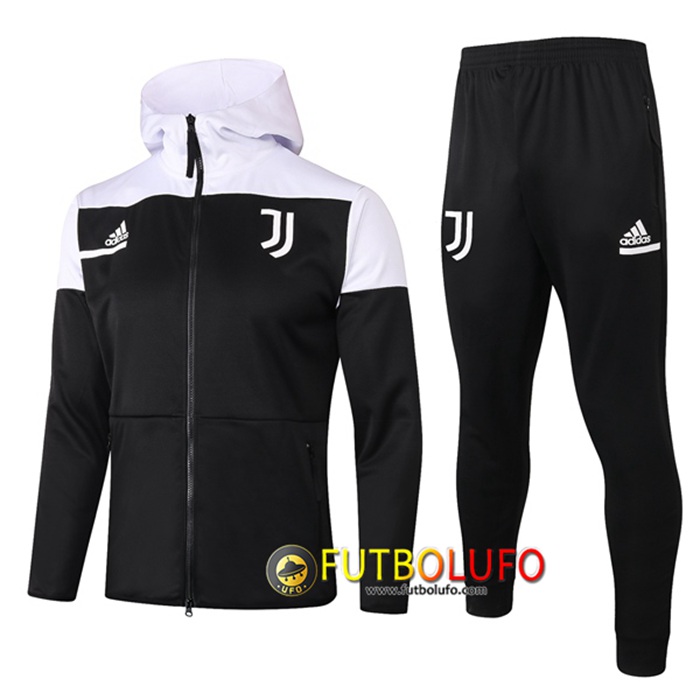 Chaqueta Con Capucha Chandal Juventus Negro 2020/2021