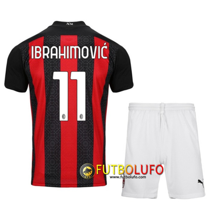 Camiseta AC Milan (IBRAHIMOVIC 11) Ninos Titular 2020/2021
