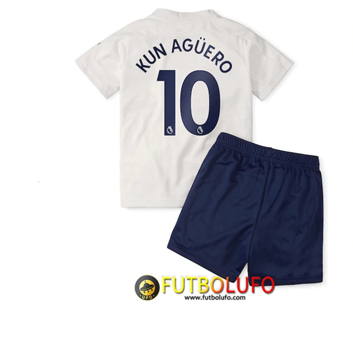 Camiseta Manchester City (Agüero 10) Ninos Tercero 2020/2021
