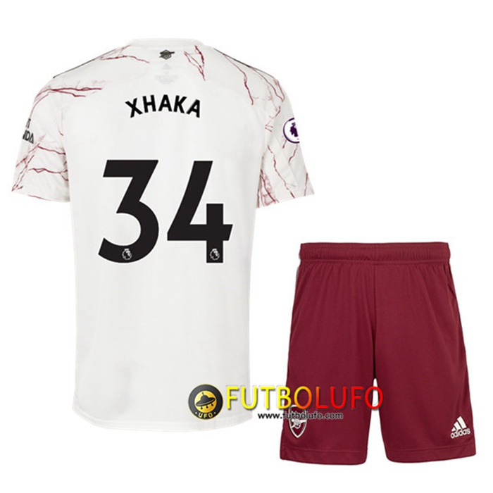 Camiseta Arsenal (Granit Xhaka 34) Ninos Alternativo 2020/2021