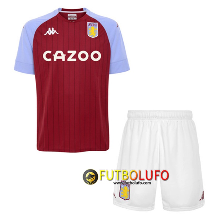 Camiseta Aston Villa Ninos Titular 2020/2021
