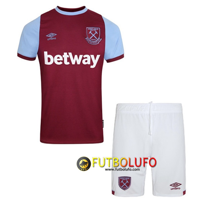 Camiseta West Ham Ninos Titular 2020/2021
