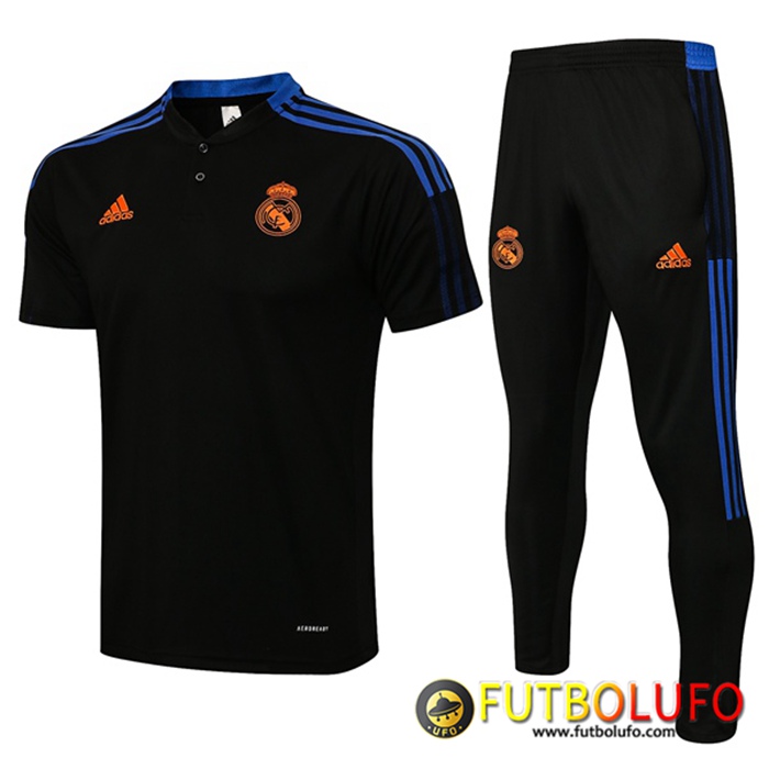 Camiseta Polo Real Madrid + Pantalones Negro 2021/2022