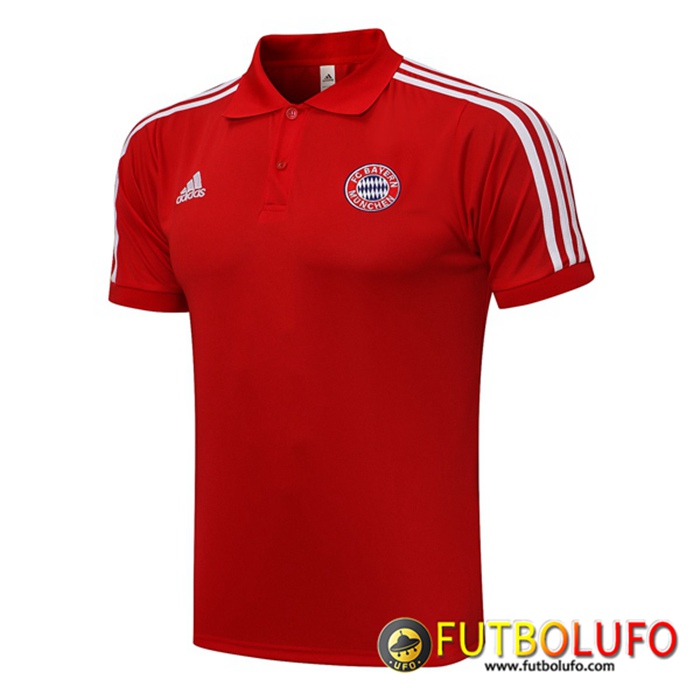 Camiseta Polo Bayern Munich Blanca/Rojo 2021/2022