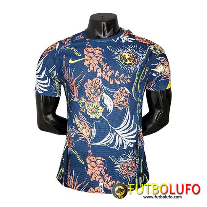Camiseta Entrenamiento Club American Player Version Negro/Azul 2021/2022