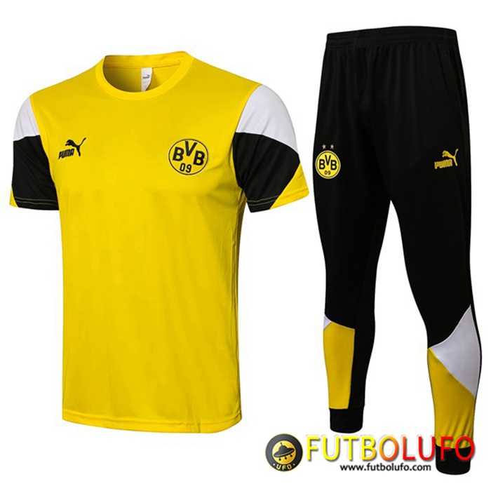 Camiseta Entrenamiento Dortmund BVB + Pantalones Amarillo、Negro 2021/2022