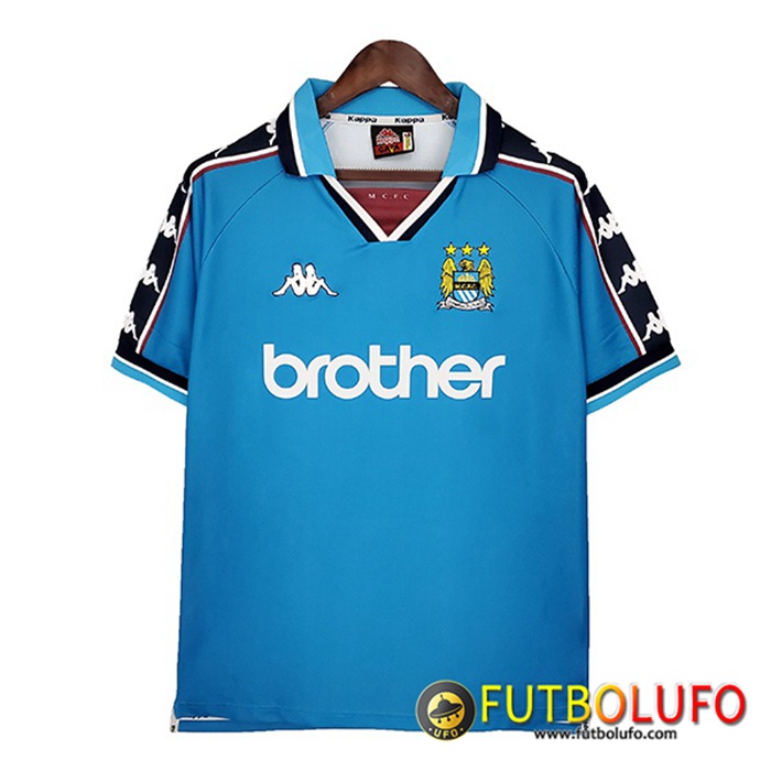 Camiseta Futbol Manchester City Retro Titular 1997/1999