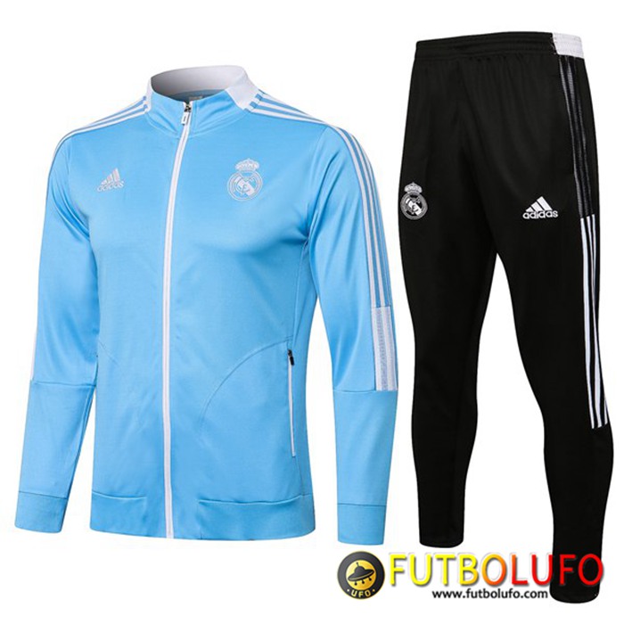 Chandal Equipos De Futbol - Chaqueta Real Madrid Azul/Blanca 2021/2022