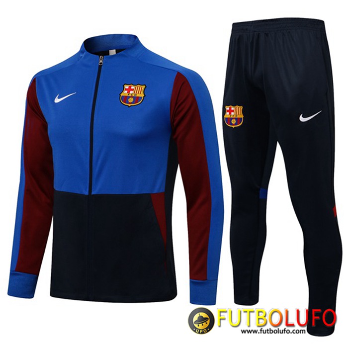 Chandal Equipos De Futbol - Chaqueta FC Barcelona Negro/Azul 2021/2022
