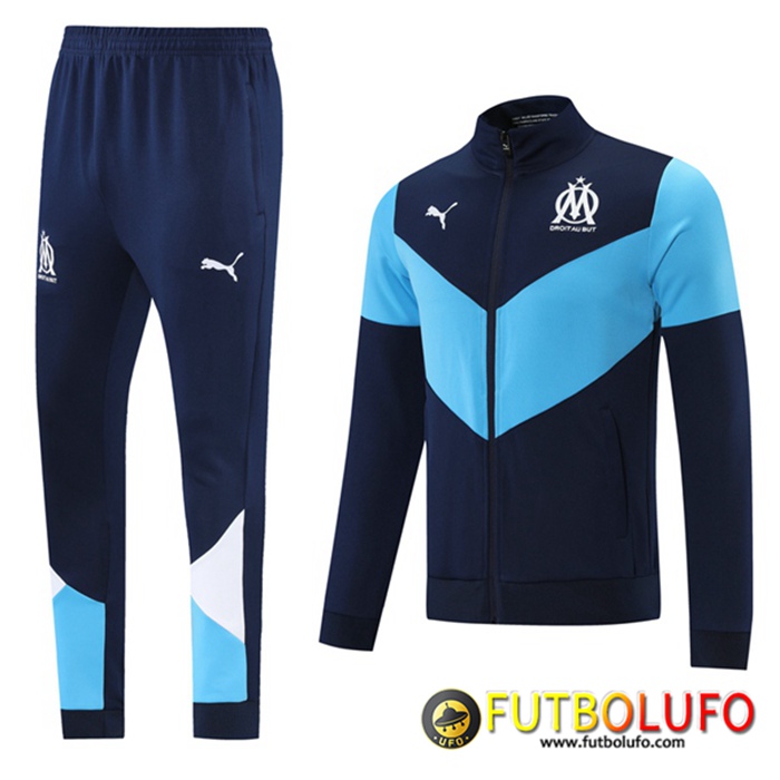 Chandal Equipos De Futbol - Chaqueta Marsella OM Azul/Negro 2021/2022