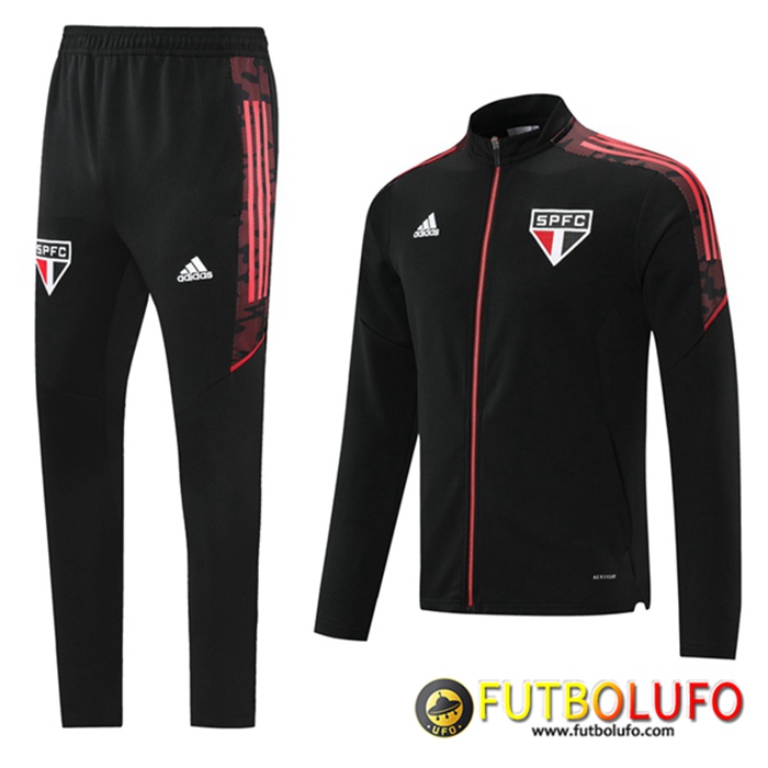 Chandal Equipos De Futbol - Chaqueta Sao Paulo FC Rojo/Negro 2021/2022