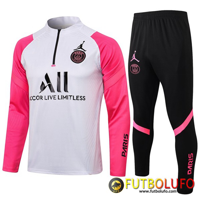 Chandal Equipos De Futbol Jordan PSG Ninos Blanca/Rosa 2021/2022