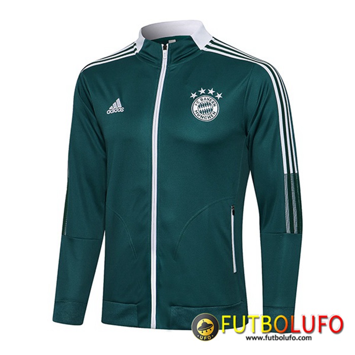 Chaquetas Futbol Bayern Munich Verde Fonce 2021/2022