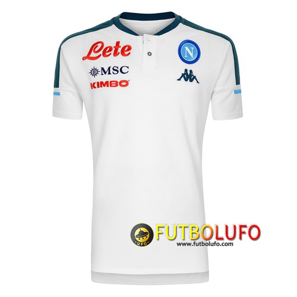 Polo Futbol SSC Napoles Blanco 2020/2021