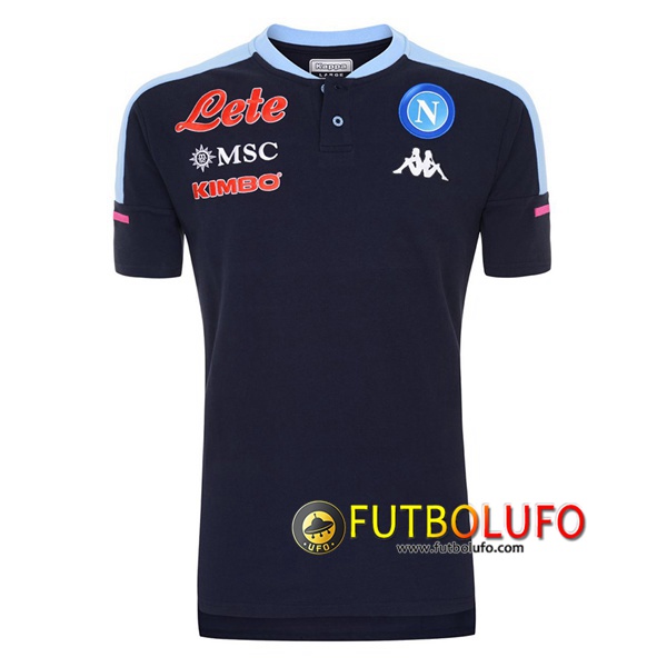 Polo Futbol SSC Napoles Negro 2020/2021