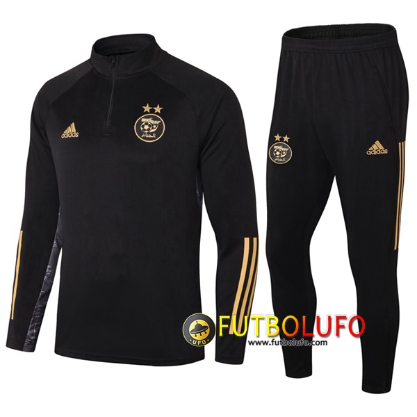 Chandal del Argelia Negro 2020 2021 Sudadera + Pantalones