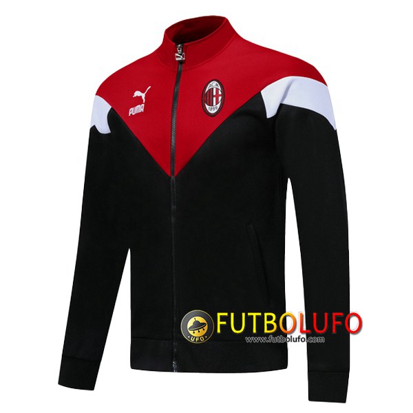 Chaqueta Futbol AC Milan Negro Roja 2019 2020