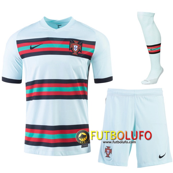 Traje Camisetas Futbol Portugal Segunda (Cortos+Calcetines) UEFA Euro 2020