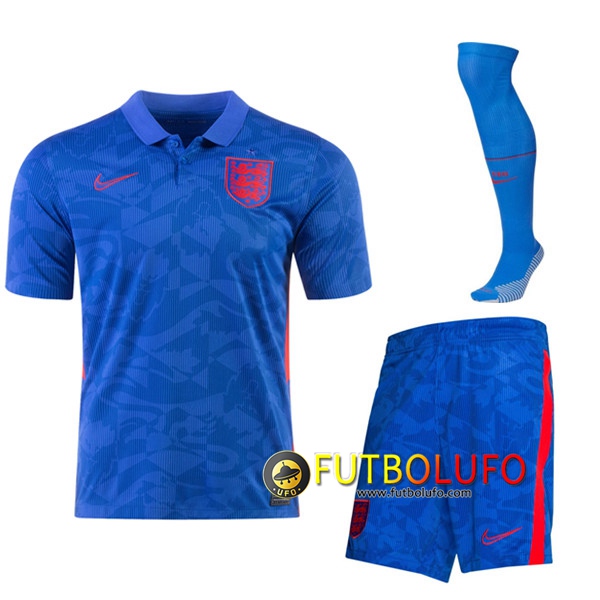 Traje Camisetas Futbol Inglaterra Segunda (Cortos+Calcetines) UEFA Euro 2020