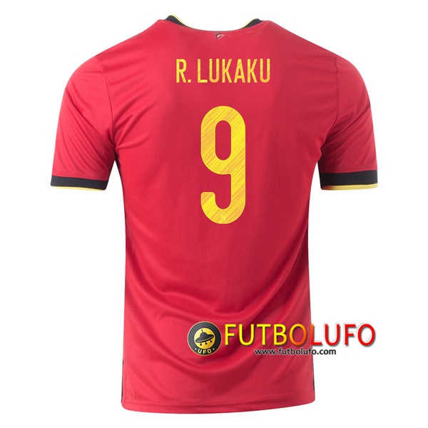 Camisetas Futbol Belgica (R.Lukaku 9) Primera UEFA Euro 2020