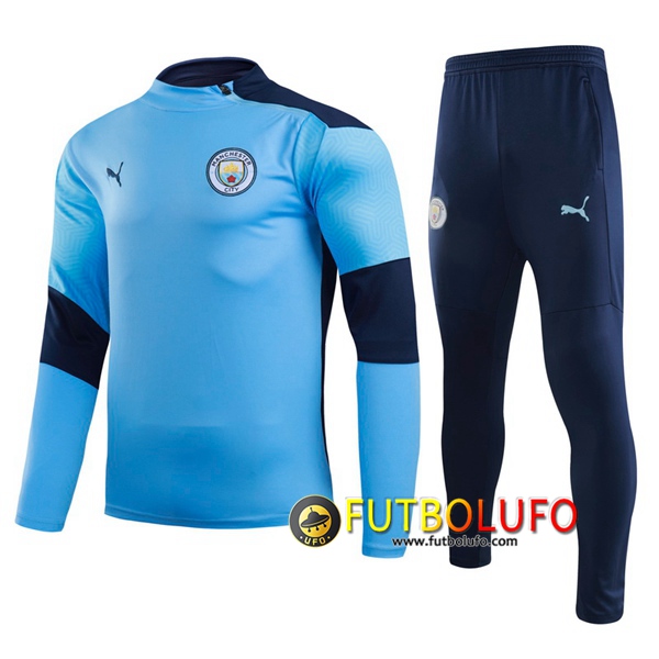 Chandal del Manchester City Azul 2020 2021 Sudadera + Pantalones